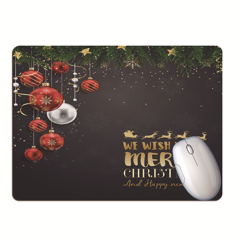 Tấm Lót Chuột Và Bàn Phím Họa Tiết Giáng Sinh Dễ Thương