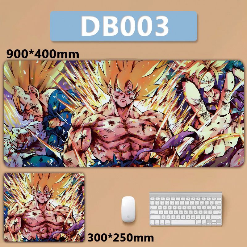 Tấm Lót Chuột Máy Tính Để Bàn Cỡ Lớn In Hình son goku super saiyan Trong anime dragon ball