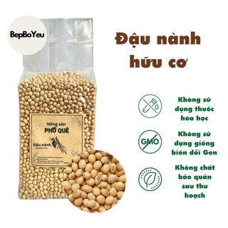 Đậu nành hữu cơ, Đậu tương không biến đổi gen - Phố Quê - Đậu nành làm bột, nấu sữa hạt