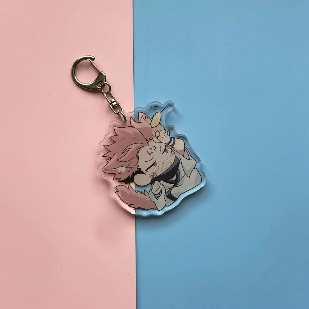 Jujutsu kaisen itadori yuji fushiguro megumi ryomen sukuna Móc Khóa Bằng acrylic Dễ Thương