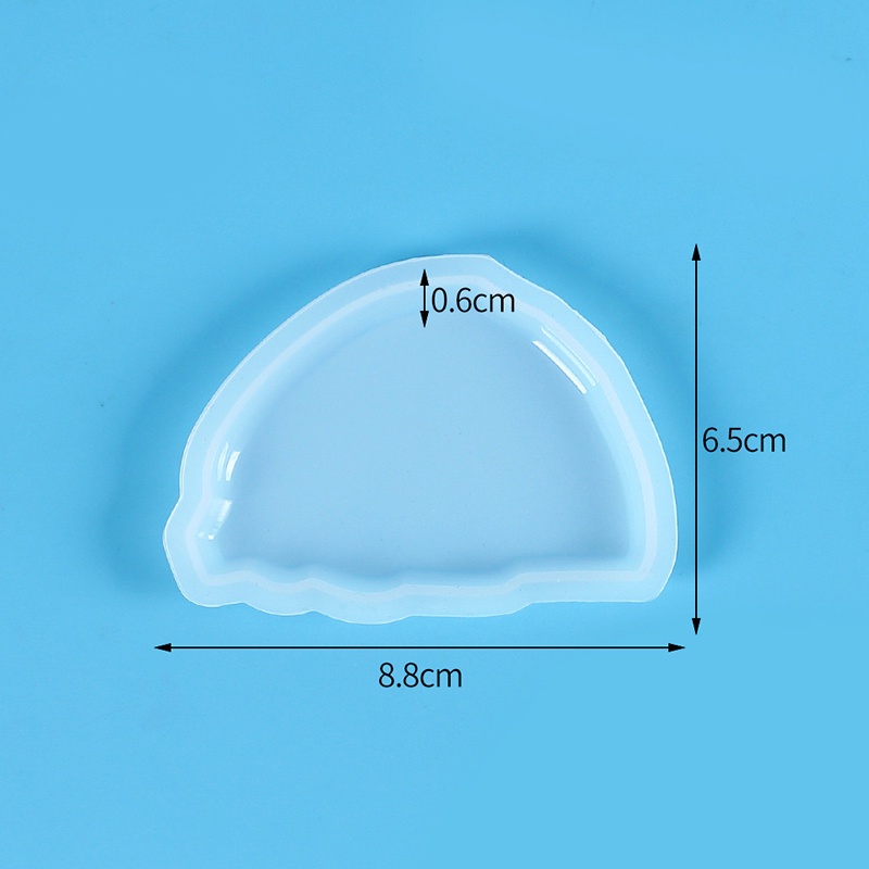 DIY Crafts Semicircle Pendant Epoxy Resin Mold Keychain Silicone Mould