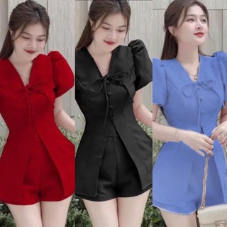 Thời Trang Bigsize - Set Áo Cột Dây Và Quần Bigsize Thiết Kế Dự Tiệc Nữ Cao Cấp Xinh Đẹp Sang Trọng Dễ Thương 40-80kg