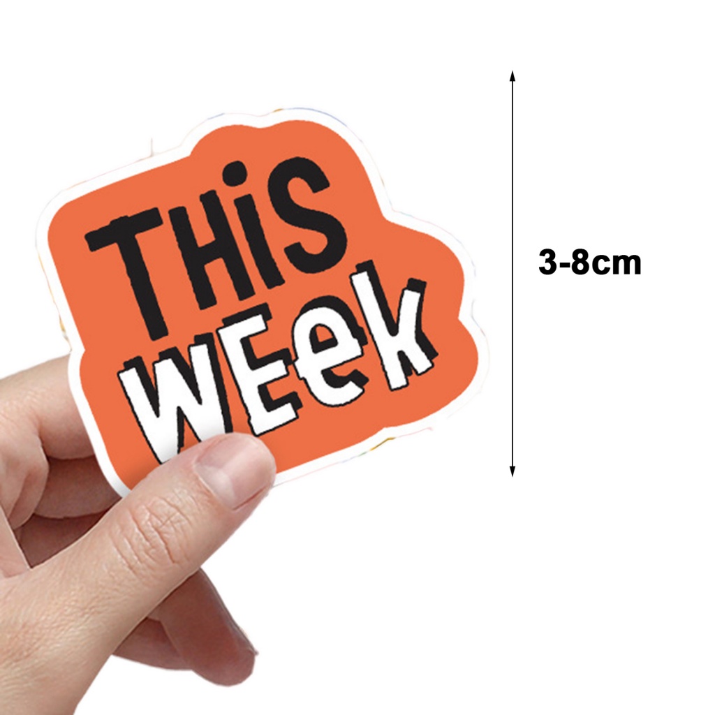 Bộ 100 Miếng Dán Chống Thấm Nước Họa Tiết Dễ Thương Dùng Trang Trí Sổ Tay / Hành Lý / Ngày valentine