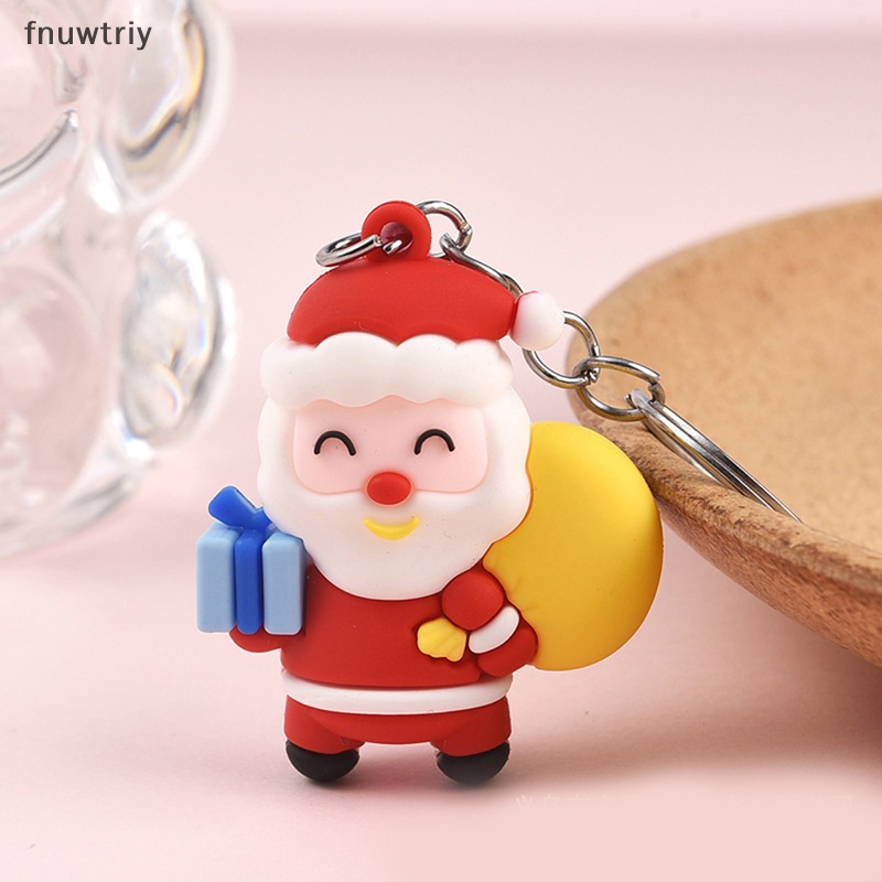 Móc Khóa Hình Ông Già Noel / Tuần Lộc / Cây Thông Giáng Sinh Dễ Thương Dùng Làm Quà Tặng Cho Bé vn