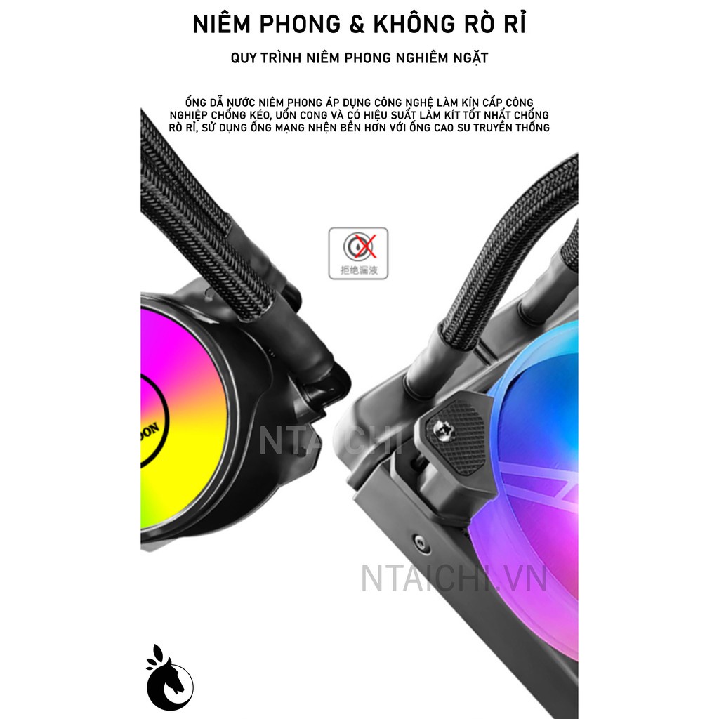 Xả kho Tản nhiệt nước AIO Coolmoon ICEMOON 240  Standard ,ARGB 5V | Support All Socket Intel/ AMD....