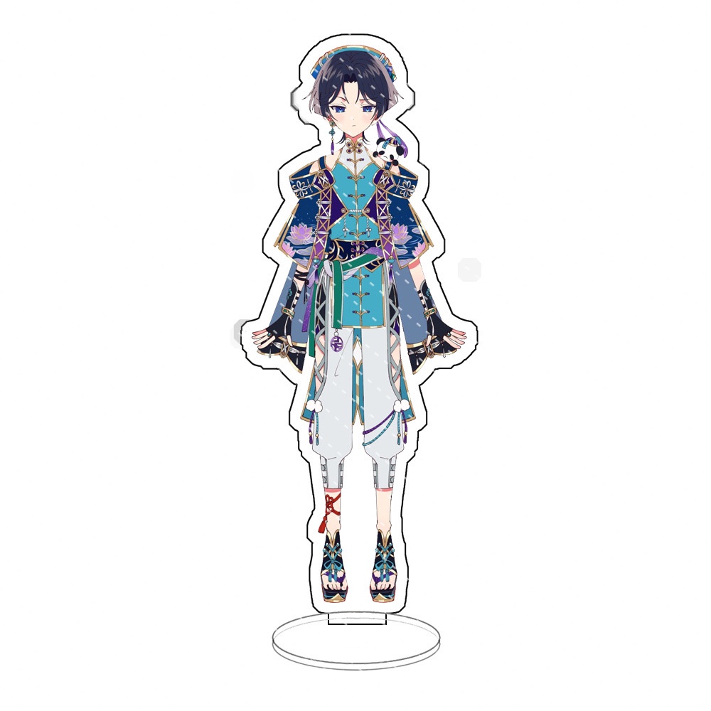 Genshin Impact Game Trang trí ngoại vi Skirmisher Đứng Acrylic hai chiều Trang trí máy tính để bàn Hoạt hình Biển hiệu n