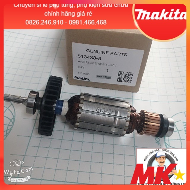 RÔ TO máy khoan HP1630 👉Hàng Chính Hãng👈 ⚡️Liên hệ để được 𝐅𝐑𝐄𝐄 𝐒𝐇𝐈𝐏⚡️ 513438-5 Makita Rotor HP1630 HP 1630