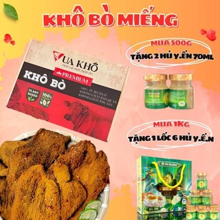 Khô bò miếng to 1kg - tặng 1 phần quà khi mua 1kg - đồ ăn vặt snacks