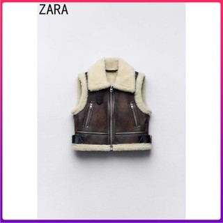 Áo Vest giữ nhiệt lông cừu một mảnh lông cừu Áo Vest ngắn hai mặt 4341721