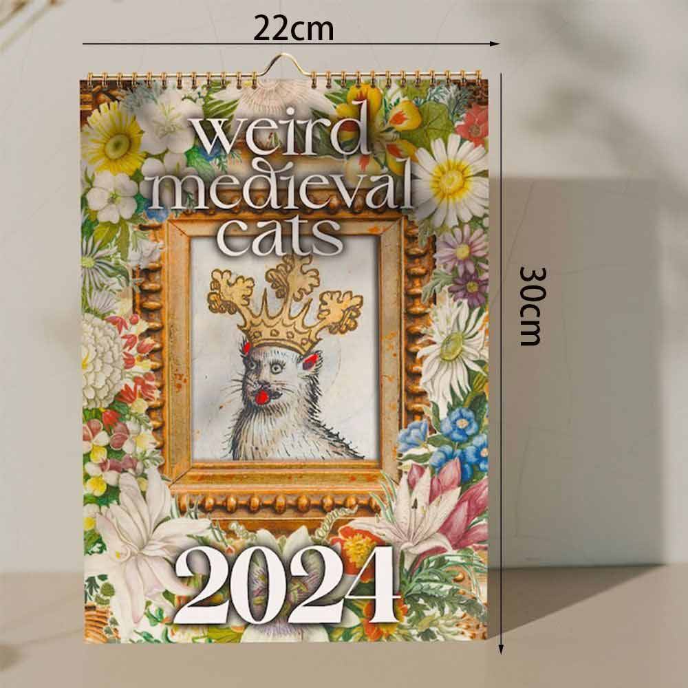 Time Planning Weird Cats Calendar New Year's Gifts Funny Wall Calendar  Home