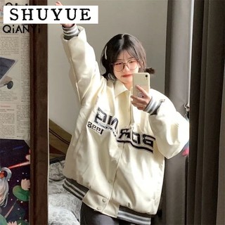 Shuyue áo khoác dù áo khoác bomber ins durable trendy độc đáo wjk23a0v54 43z231026