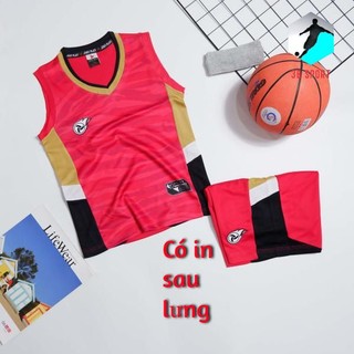 Bộ đồ bóng rổ trẻ em màu đỏ justplay jumper chất lượng quá ổn