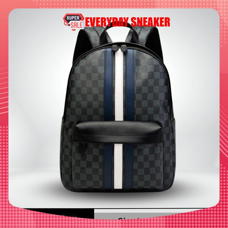 🌟✅Balo 3 sọc Đi Học Ba Lô Da Thời Trang Nam Nữ IBAG Balô da Lv Da Pu Cao Cấp   ✅🌺]