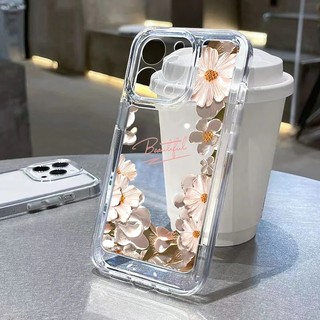 Ốp Lưng Cho Samsung A06 A16 A36 A56 A26 A55 A15 A35 A14 A05 A34 A54 A05S A73 A13 A23 A33 A53 A32 A52S A52 A72 Đầy Màu Sắc Nhỏ Hoa Mềm TPU Màu Đen Trong Suốt Chống Sốc