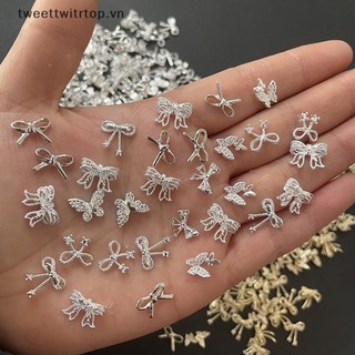 Hạt Đá 3D Hình Nơ Trang Trí Móng Tay Nghệ Thuật