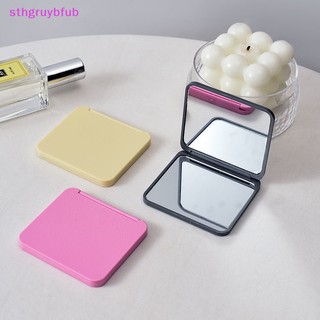 Gương trang điểm mini 2 mặt hình vuông nhiều màu sắc