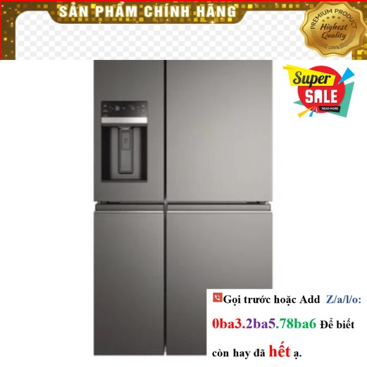 [Hãng] Tủ lạnh Electrolux inverter 607 lít EQE6879A-B