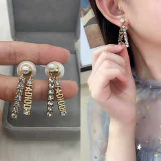Bông Tai Đính Kim Cương Giả Và Ngọc Trai Thời Trang Cho Nữ