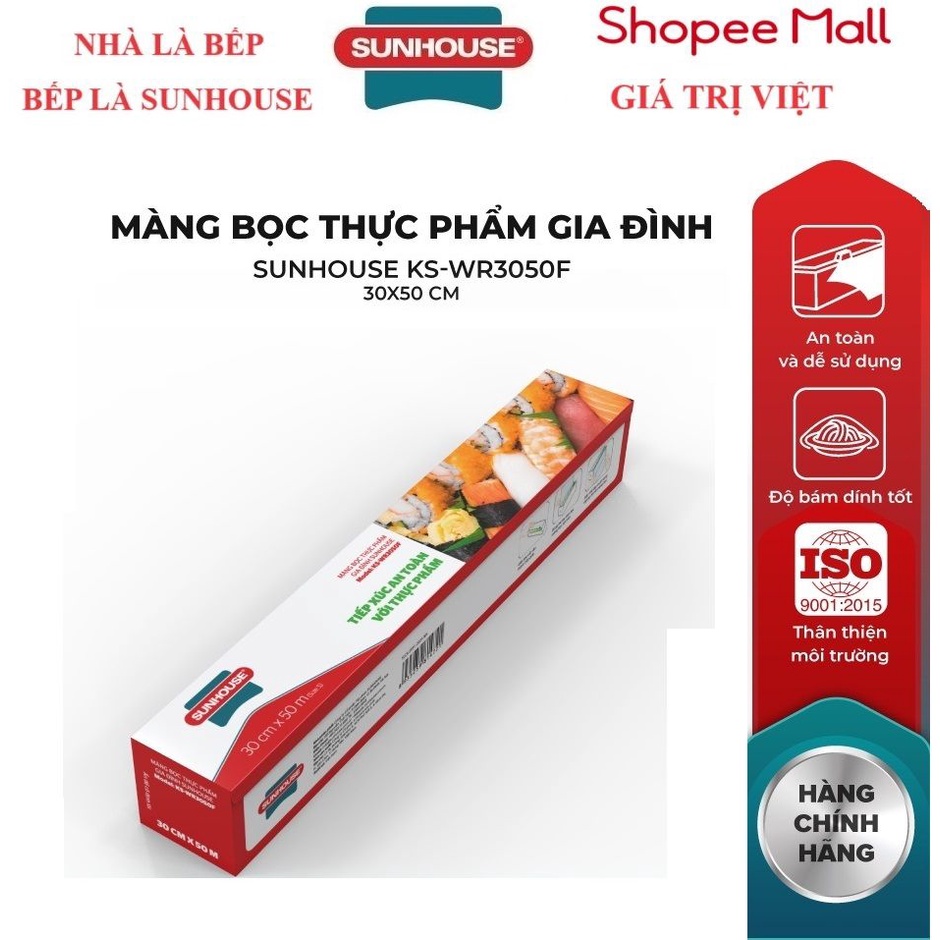 Màng bọc thực phẩm gia đình Sunhouse KS-WR3050F