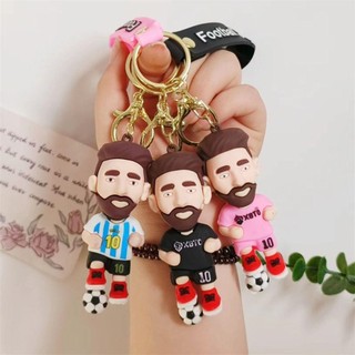 Móc Khóa Hình Cầu Thủ Messi 3D Độc Đáo