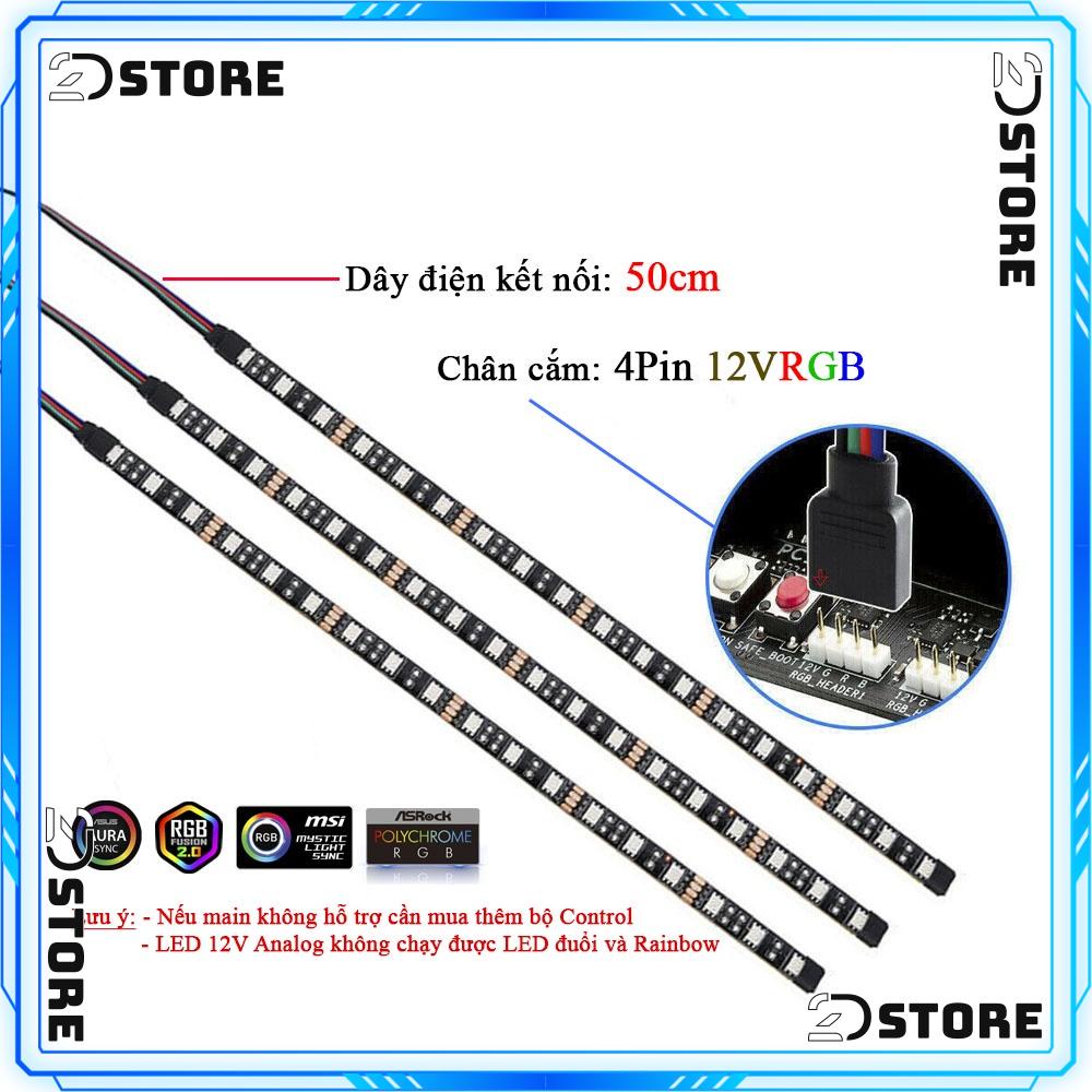Dây led 12v RGB đồng bộ Aura Sync, RGB Fusion, MSI Mystic Light, ASrock RGB
