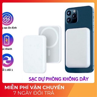 Sạc dự phòng không dây từ tính sạc nhanh pin 5000mah mini nhỏ gọn cao cấp
