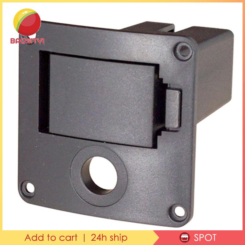 1 Nắp Đậy Pin 9V Và Hộp Đựng Cho Đàn Guitar Bass Màu Đen