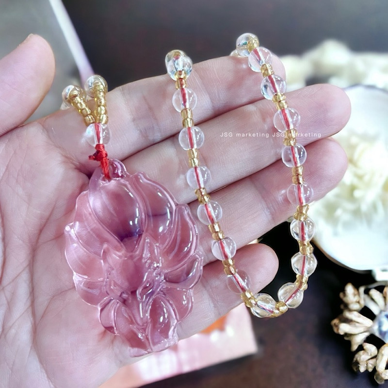 🚚🚚Tự Nhiên Xanh Trắng Trung Quốc Chalcedony Ngọc Cáo Mặt Dây Chuyền Vòng Cổ Thời Trang Trang Sức Charm Khắc Bùa Hộ Mệnh Quà Tặng Dành Cho Nữ