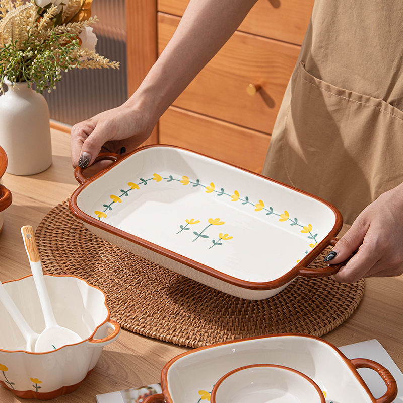 Internet celebrity high-value plates Japanese plates Vegetable plates Household ceramic plates Fruit
