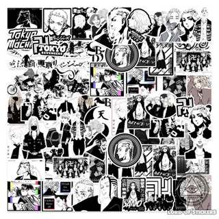 Set 50 Nhãn Dán Tokyo Revengers Anime Manga Sticker Hình Nhân Vật Truyện Tranh Trang Trí Mũ Bảo Hiểm, Vali, Ván Trượt