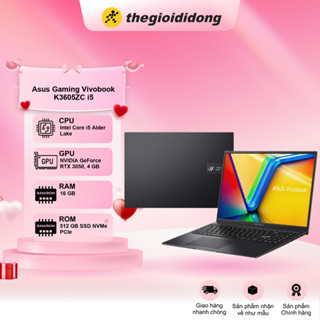 Laptop ASUS Gaming Vivobook K3605ZC i5 12500H/16GB/512GB/4GB RTX3050/Win11 (RP629W)