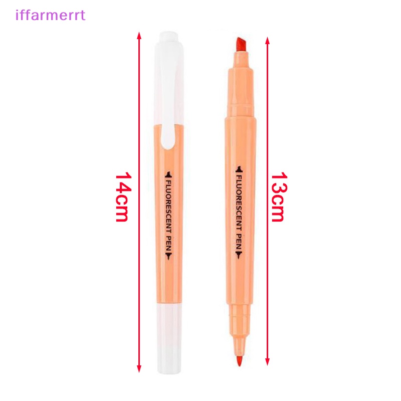 Set 6 Bút Lông Hai Đầu Màu Kẹo Ngọt Dành Cho Học Sinh / Văn Phòng