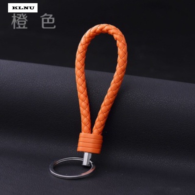 Klnu Móc Khóa Dây Da pu Bện diy Trang Trí Túi Xách / Chìa Khóa Xe Hơi Cho Nam Nữ