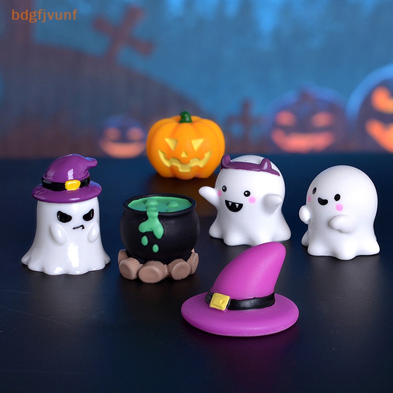 Bdgf Tượng Ma Cà Rồng Bí Ngô mini Bằng Nhựa resin Dễ Thương Trang Trí Tiểu Cảnh halloween vn