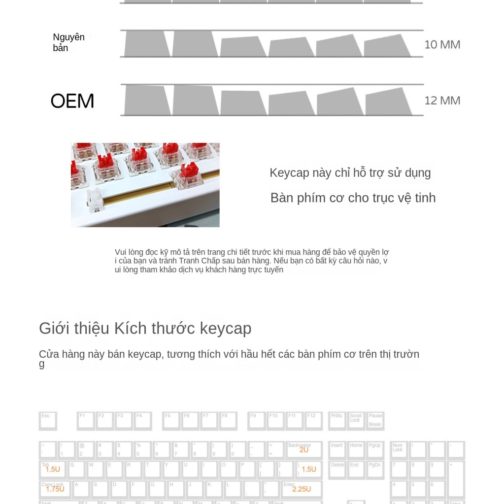 Rick và Morty Keycaps XDA Profile Anime dễ thương PBT Dye Sub Bàn phím cơ học Keycap