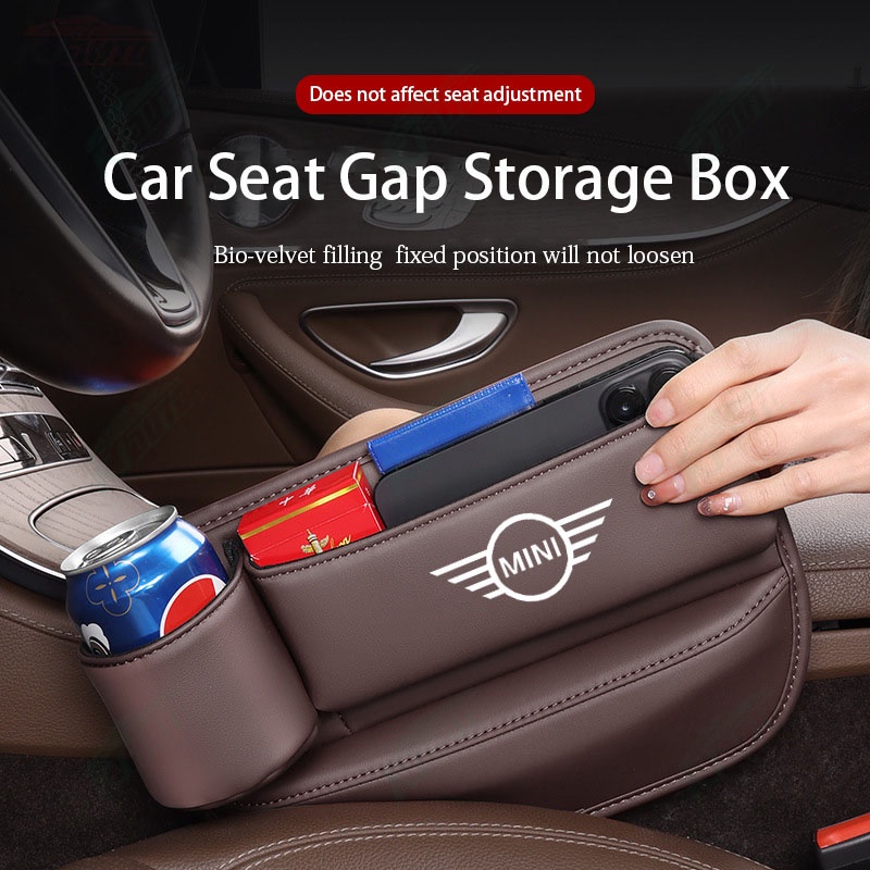 Hộp Da mini Đựng Đồ Gắn Khe Hở Ghế Ngồi Xe Hơi cooper Countryyman clubman mini cooper s one d f54 f5