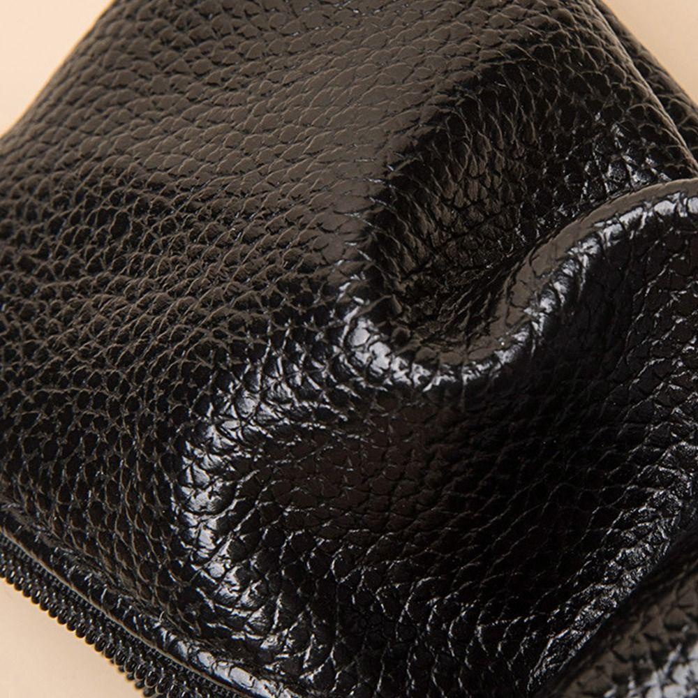 Dalton Ví Tiền Xu Bằng Da pu Màu Trơn Có Khóa Kéo Phong Cách Hàn Quốc