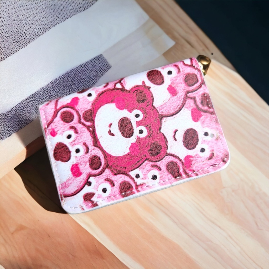 Ví Da PU Mini Cầm Tay Họa Tiết Cô Gái Nhật Bản Xinh Xắn Nhiều Ngăn Có Khóa Kéo Bóp Nữ Cute Hot Trend Dễ Thương