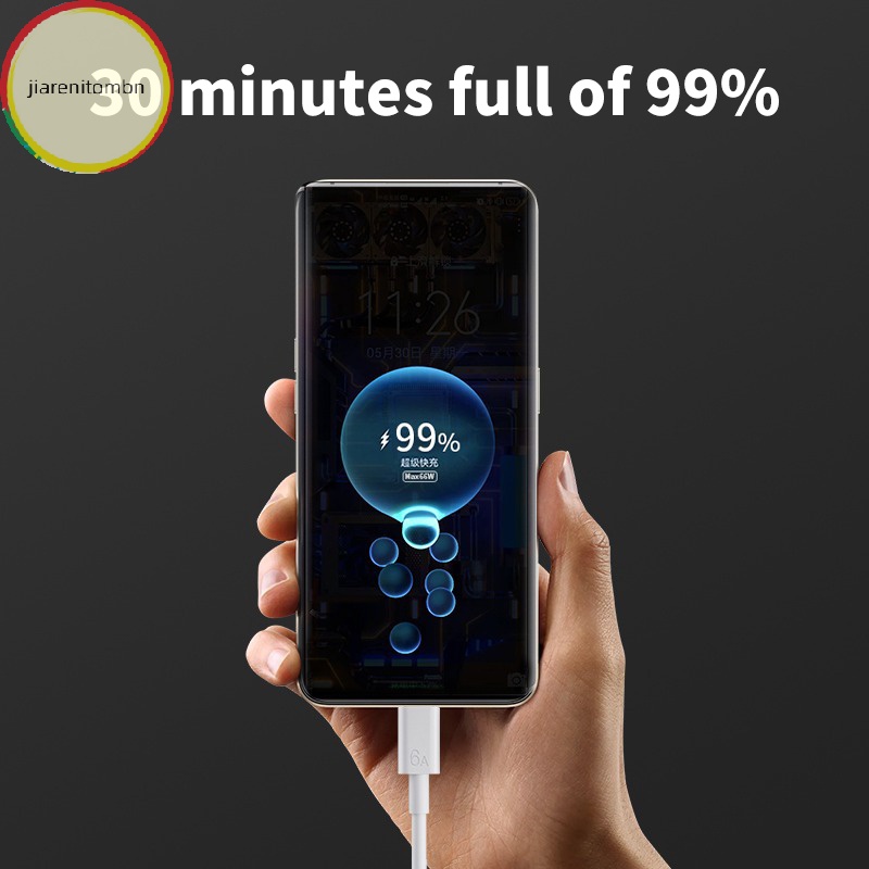 Cáp Sạc Nhanh jiarenitombn 66w 6a Cổng usb type c Cho xiaomi redmi poco huawei honor oppo vivo oneplus