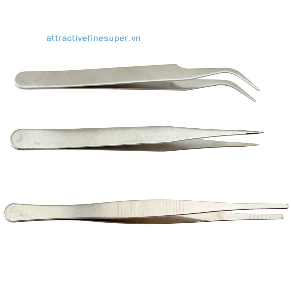 Afs Bộ 3 Nhíp Sửa Chữa Điện Tử Bằng Thép Không Gỉ