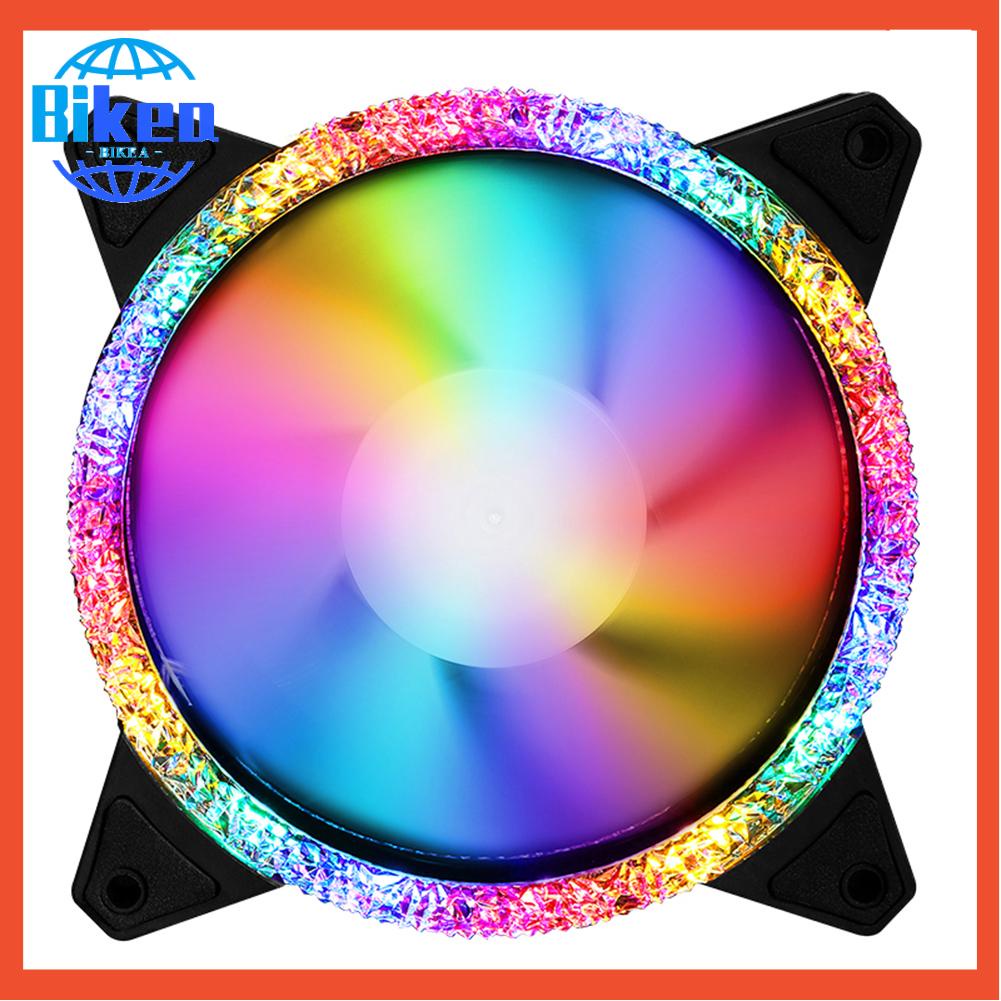 Quạt Tản Nhiệt 120mm rgb / Nhiều Màu dc 12v Dành Cho Xe Đạp