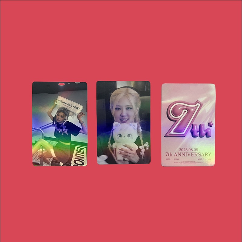 BLACKPINK LOMO Card Laser Card Set 55 Tấm Thẻ Ảnh 7th anniversary Hình Nhóm Nhạc