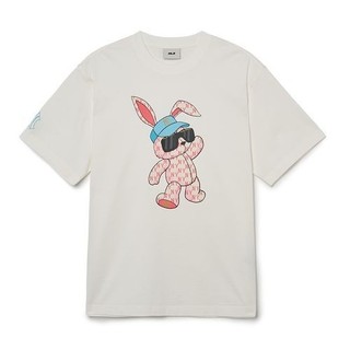 Áo thun mlb - new year rabbit - trắng - code: 3atsq0131-50crs