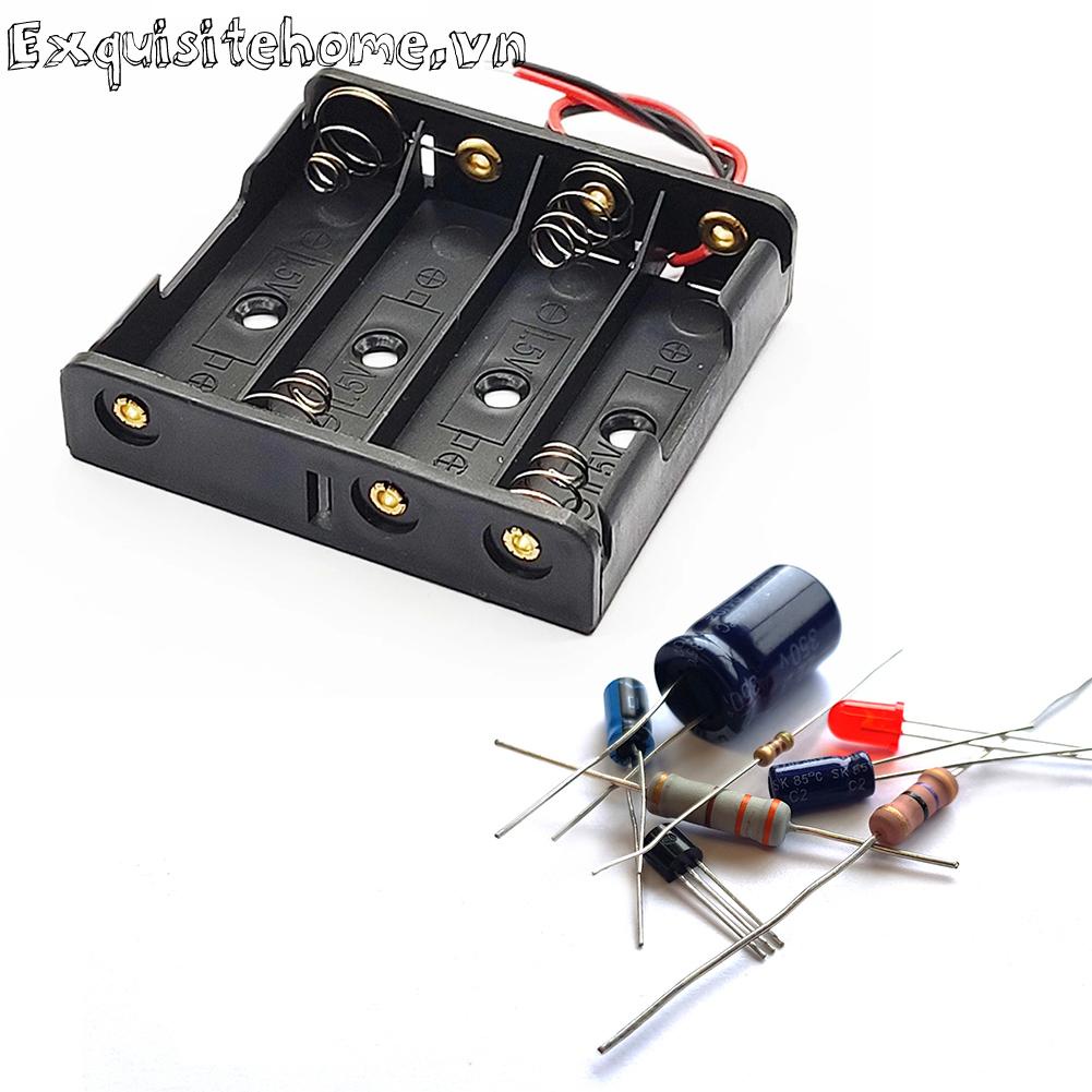 Hộp Nhựa Màu Đen Đựng Pin 18650 18650 3.7v 1 / 2 / 3 Ô