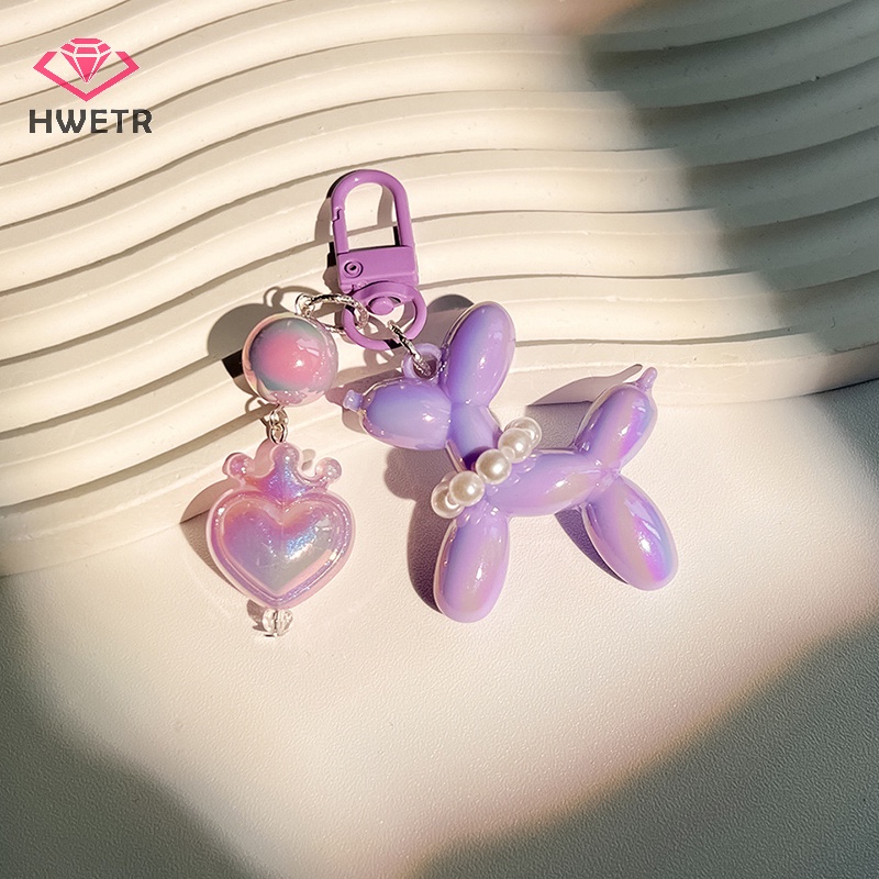 Móc Khóa Hình Chú Chó Bằng acrylic Dễ Thương Nhiều Màu Mới