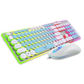 Bộ Chuột Và Bàn Phím Cơ Gaming k13 Có Dây Và Đèn Led Cảm Ứng Dạ Quang Dành Cho Máy Tính Lff0905