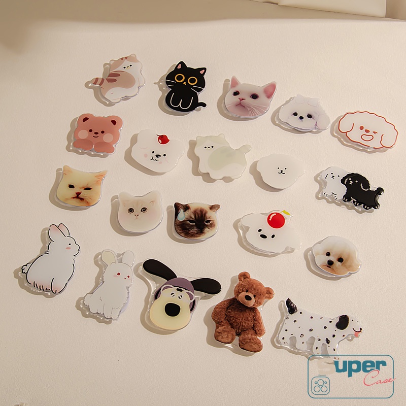 Giá Đỡ Điện Thoại Dạng Nhẫn Hình Thú Hoạt Hình Dễ Thương