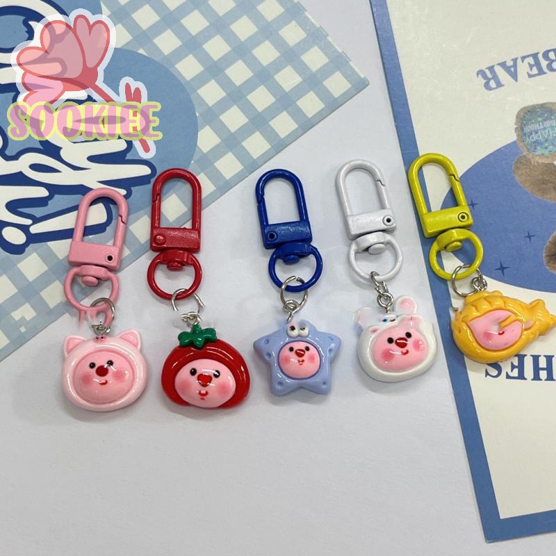 Móc Chìa Khóa / Dây Chuyền / Túi Xách Hình Hoạt Hình Dễ Thương Vui Nhộn diy