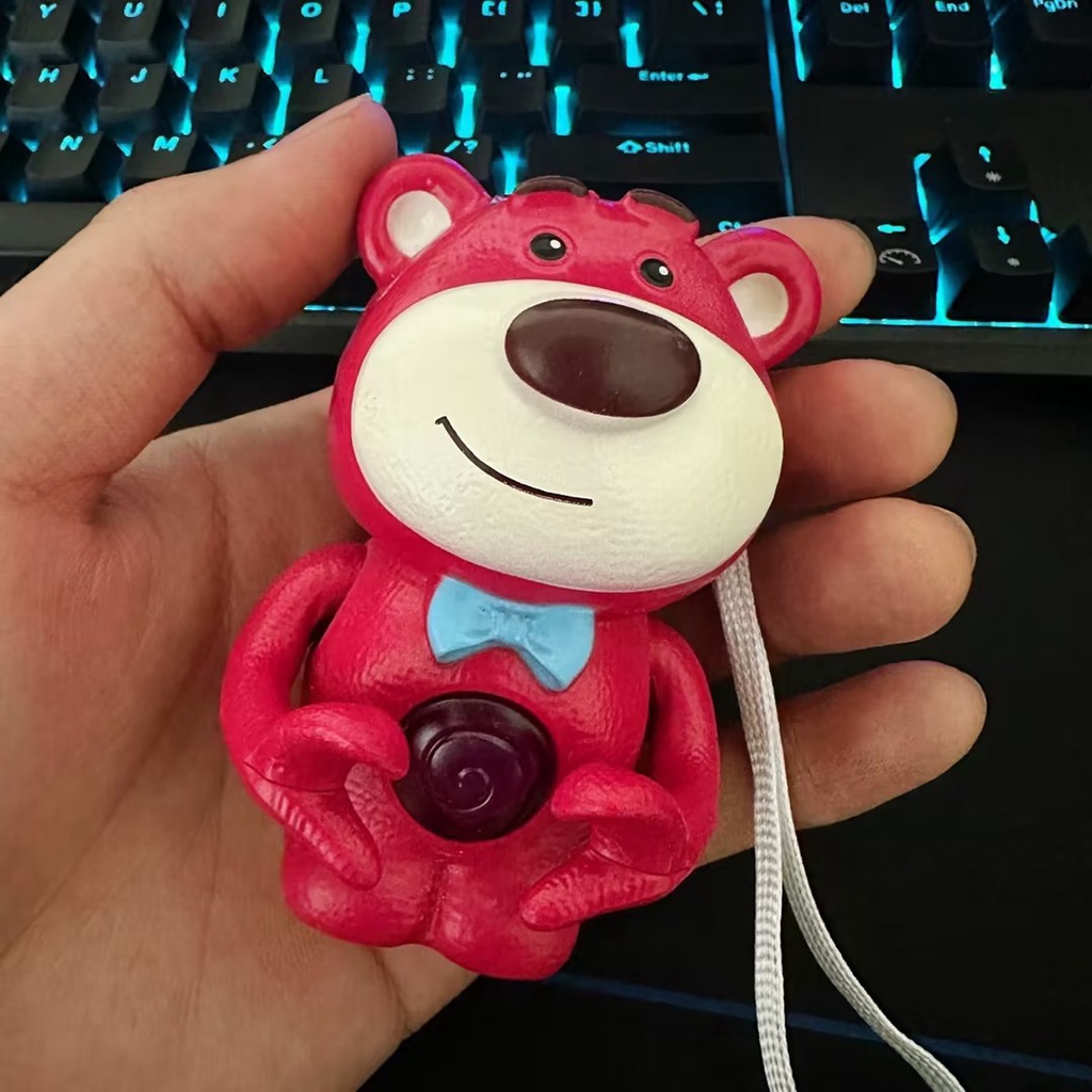 🔥Sẵn Sàng🔥Hộp Quà Tặng Sáng Tạo Hình Trái Tim Gấu Dâu Tây Phát Sáng Phù Hợp Cho Ngày Valentine Và Bạn Trai