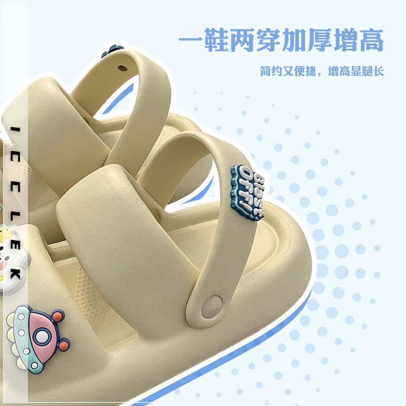 ICCLEK  dép cross dép sandal nữ dép bánh mì nữ Thoải mái  Độc đáo Thanh lịch ins Cái mới FBT23904TA 37Z230910